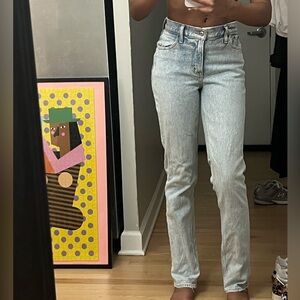 Abercrombie curve love jeans light wash- LONG